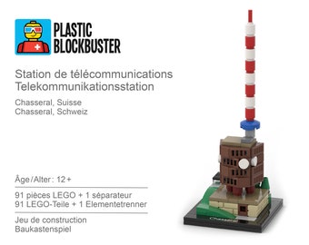 LEG0 Chasseral - Swiss Architecture - Construction game - Telecommunications station