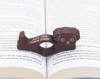 Puppy Book Page Holder – One-Handed Reading Accessory, Made in USA