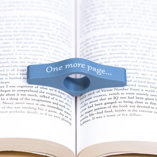 Personalized Thumb Book Page Holder: Gift for Readers, Bookworms & Literary Fans - Made in USA