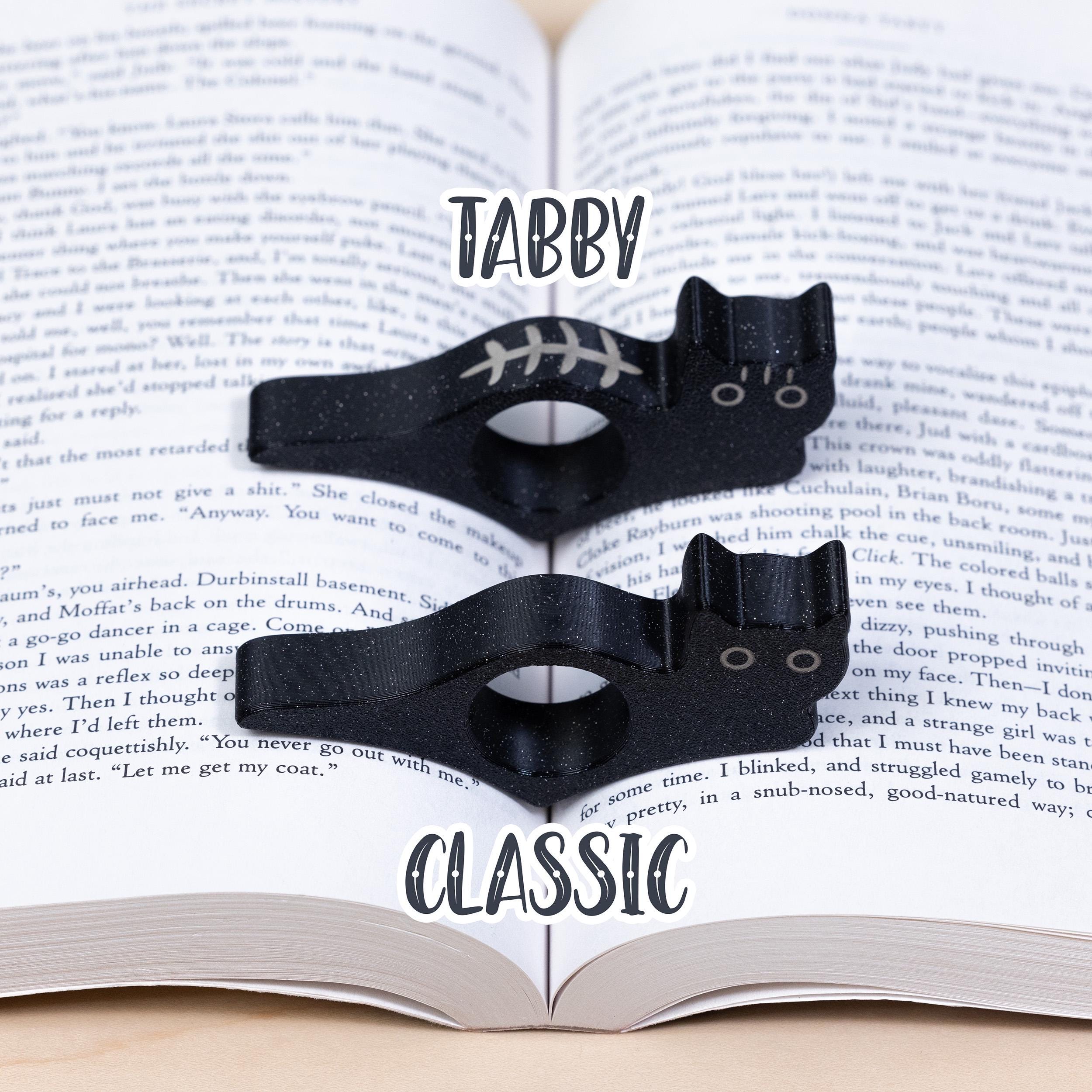 Cat Thumb Book Page Holder, Black Cat, Gift For Bookworms, BookTok Book Club Gifts, Book Accessory - MADE IN USA
