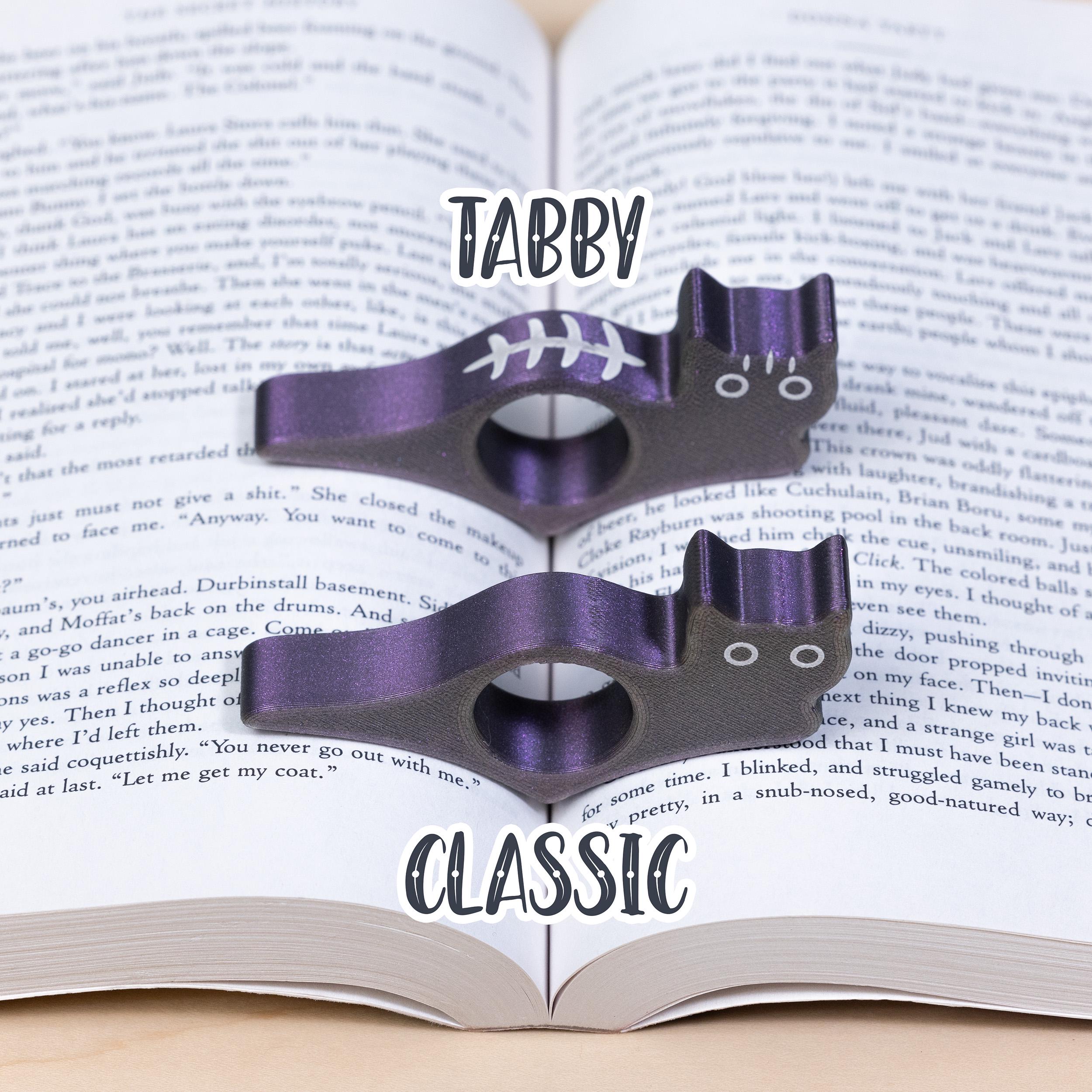 Cat Thumb Book Page Holder, Black Cat, Gift For Bookworms, BookTok Book Club Gifts, Book Accessory - MADE IN USA