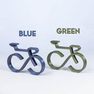 minimalist desk bike sculpture infinity bike decor cycling themed gift modern bike decoration black bike sculpture cyclist desk accessory bike infinity design unique bike decor bicycle desk art cyclist gift idea