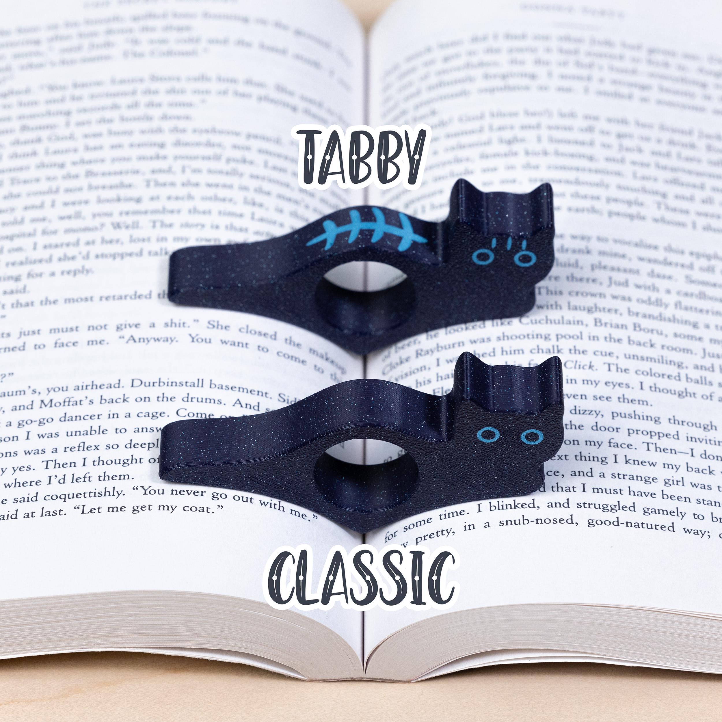 Cat Thumb Book Page Holder, Black Cat, Gift For Bookworms, BookTok Book Club Gifts, Book Accessory - MADE IN USA