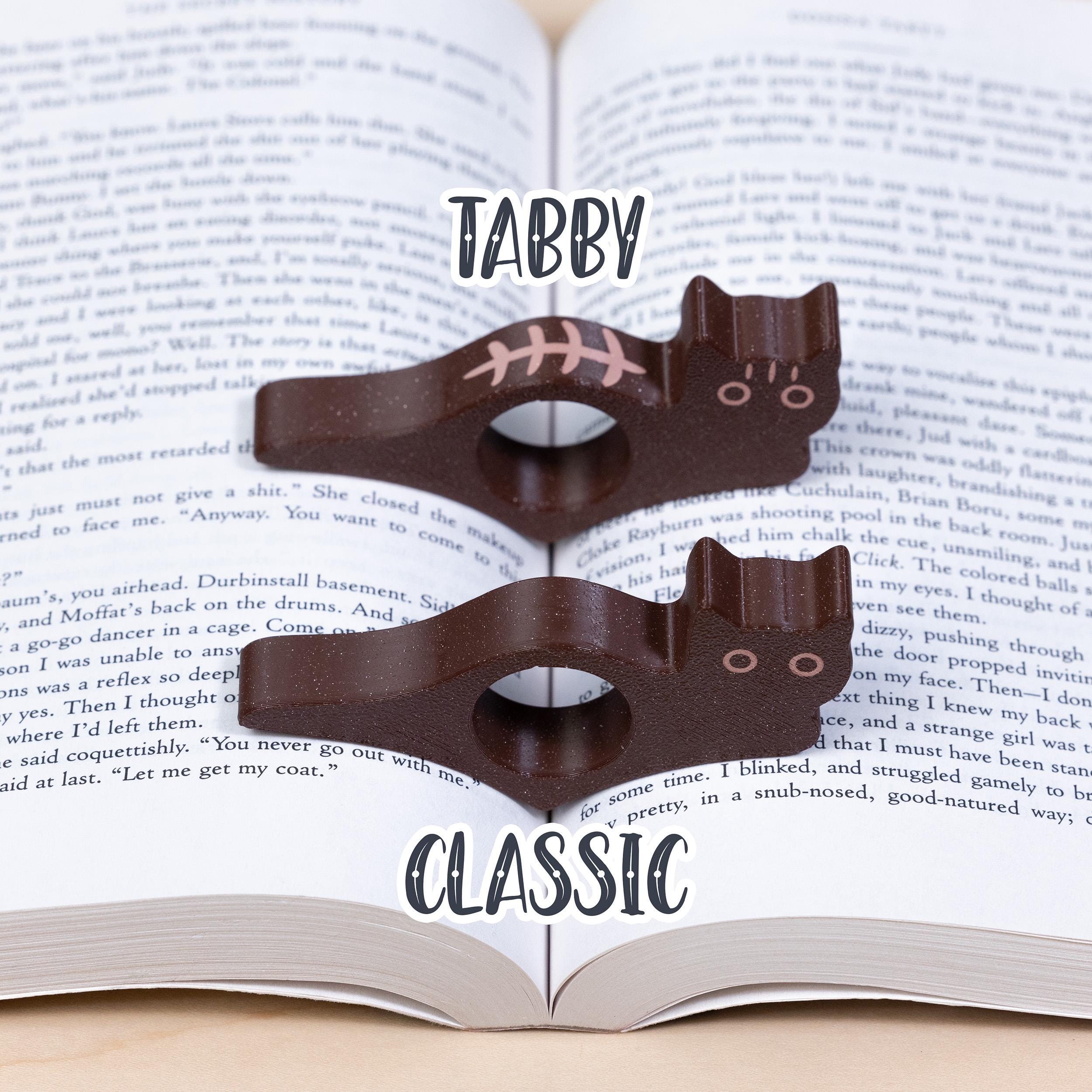 Cat Thumb Book Page Holder, Black Cat, Gift For Bookworms, BookTok Book Club Gifts, Book Accessory - MADE IN USA