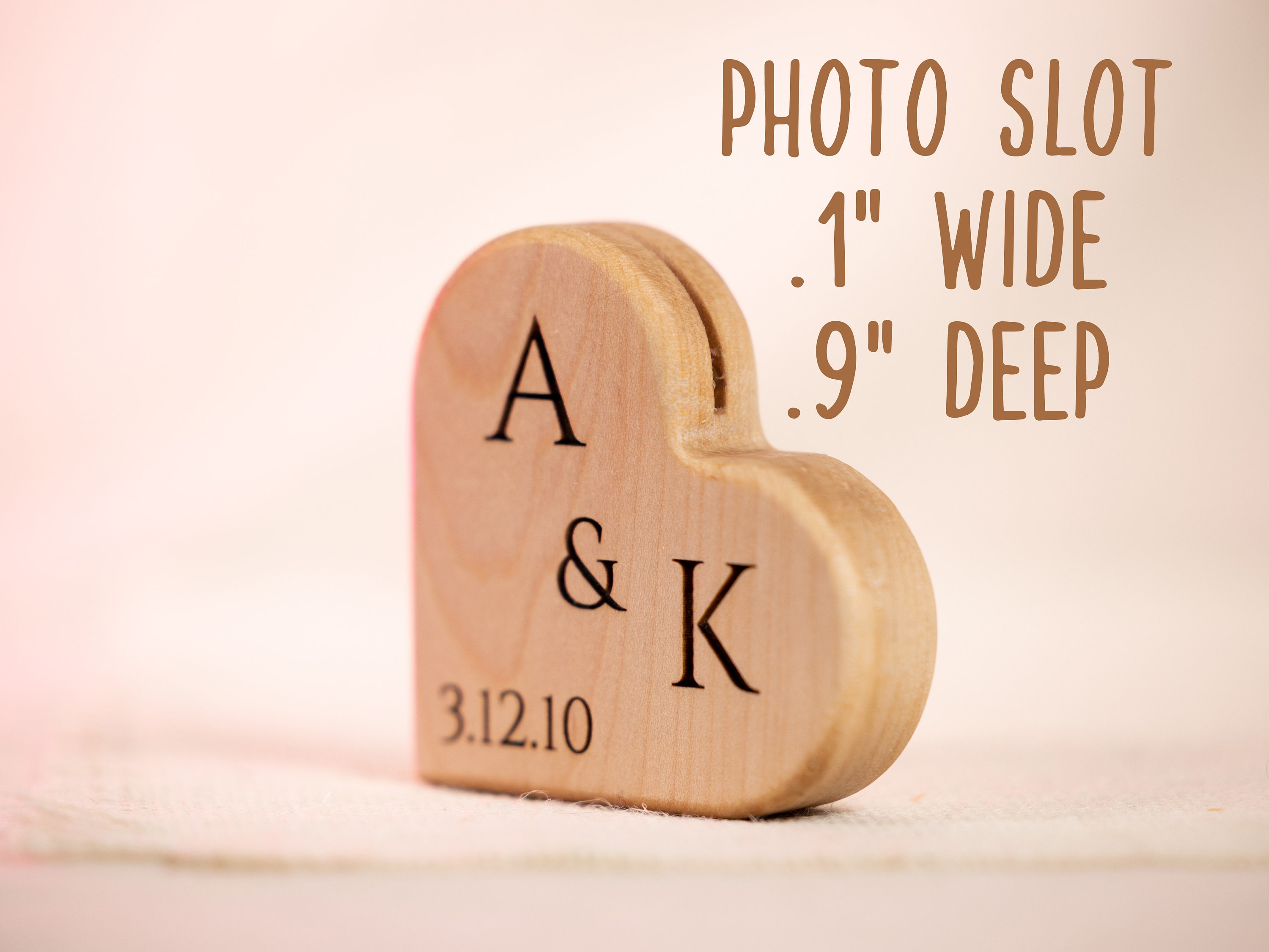 ❤️Buy 2 FREE SHIPPING❤️Personalized Polaroid Frame Stand, Instax Mini frame, Picture stand, valentine decor, wooden heart