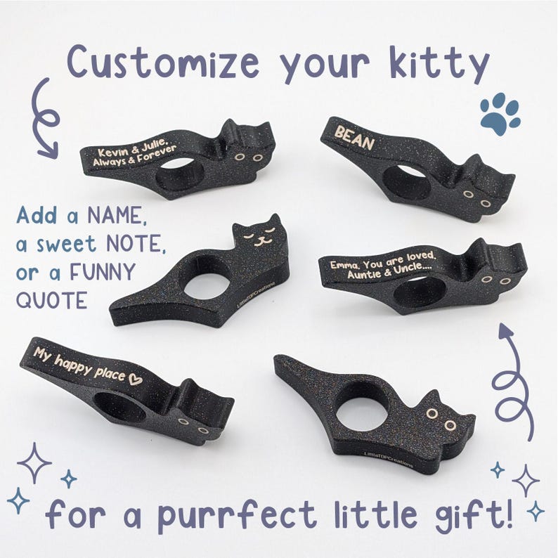 Cat Book Page Holder: Book Accessory for Bookworms & Avid Readers - Gifts Made in USA image 3