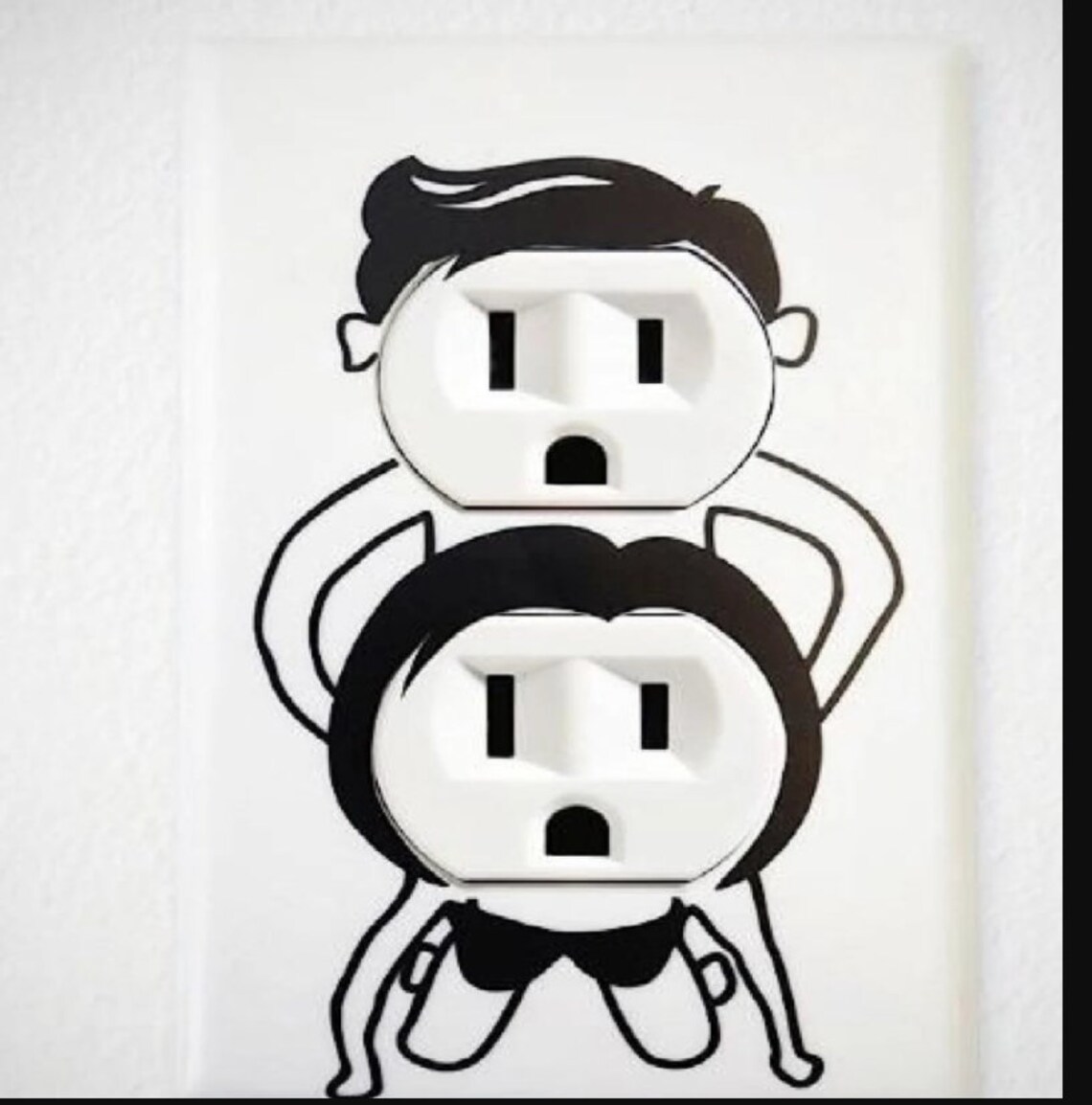 4 Pack Outlet Cover Adult Humor Switchplate Decal Sticker Wall Etsy