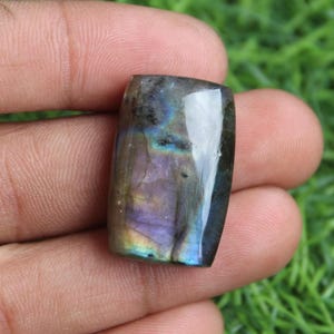 Natural Labradorite, Labradorite Rectangle Shape,  Labradorite 26X16 MM, Labradorite Rectangle Cabochon 36 Carat, Labradorite Cabochon Gem