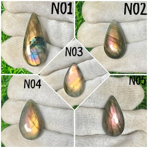 AAA+ Natural Purple Labradorite Cabochon, Pear Shape Purple Labradorite, Wholesale Gemstone Top Grade Natural Labradorite For Jewelry Making