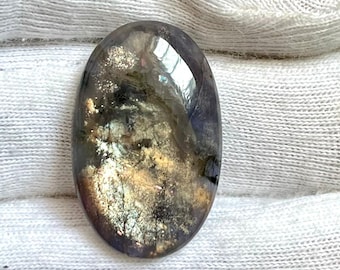 Iolite Sunstone Cabochon, Designer Iolite Sunstone cabochon Weight- 16ct, Size-17x26mm, Natural Iolite Sunstone Cabs For Jewelry Making