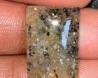 ブラックサンストーン 宝石 ブラックサンストーン カボション ブラックサンストーン ルース 半貴石 ジュエリー製作用宝石 14カラット サイズ 19x13x5mm