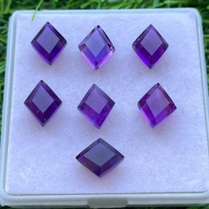 Natural Amethyst Gemstone Lot, Kite Shape Loose Gemstone, Weight -19.50Ct, Size- 9x11mm, Natural Amethyst Gemstone For Making Jewelry