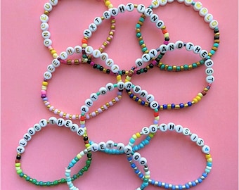 Disney Princess Friendship Bracelets - Elsa - Anna - Rapunzel - Jasmine - Belle - Cinderella - Aurora - Tiana - Ariel - Vacation - Gift