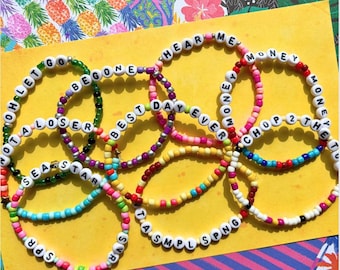 The Spongebob Musical - Friendship Bracelets - Broadway - Theatre/Theater -  Jewelry - Best Day Ever - Cast Gift - Opening Closing Night