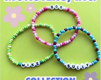 Monsters Inc Friendship Bracelets - Mike Wazowski - Sully - Boo - Pixar - Monsters University - Disneyworld - Disneyland - Vacation