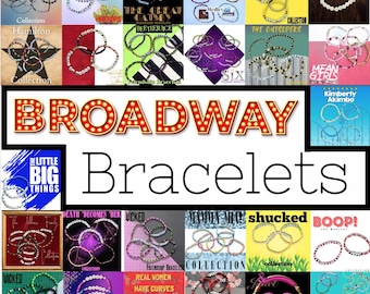 Broadway Friendship Bracelets - Broadway - Theatre/Theater -  Jewelry - Wicked - Hamilton - Hadestown - Les Miserables - Little Shop - Boop