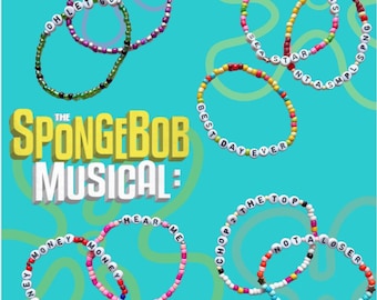 The Spongebob Musical - Friendship Bracelets - Broadway - Theatre/Theater -  Jewelry - Best Day Ever - Cast Gift - Opening Closing Night