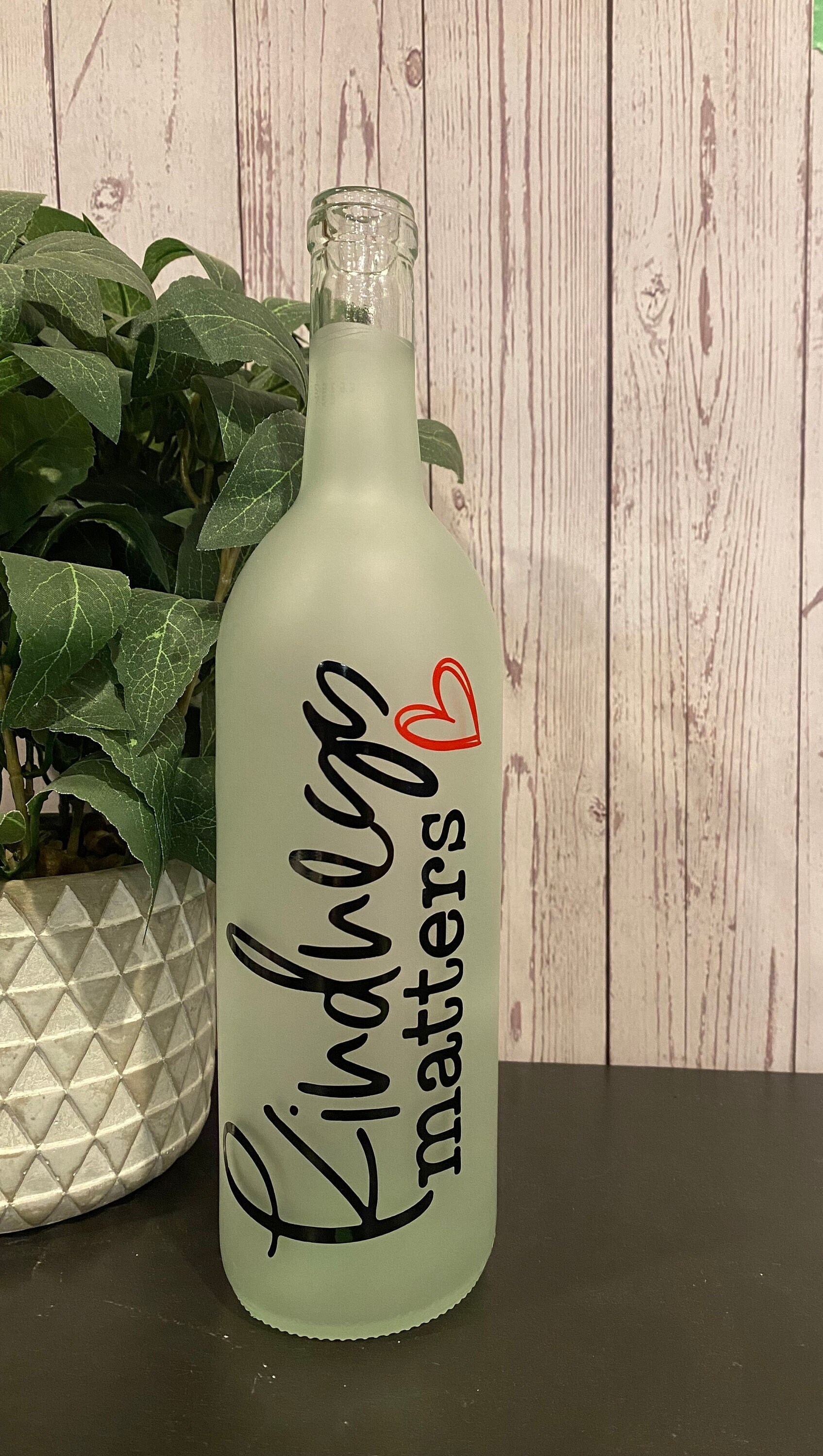 Kindness Matters. Lighted wine bottle, sister gift, friend gift, teacher gift, best friend gift, boss gift, daughter gift, son gift, - Thumbnail 2