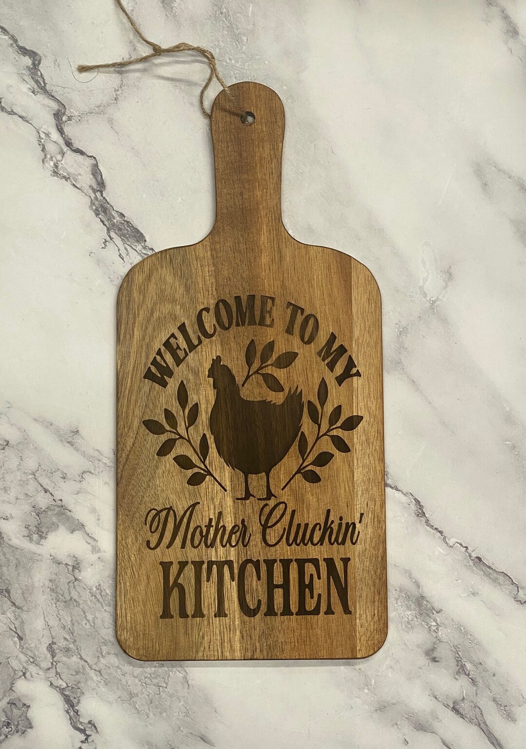 to My Mother Cluckin Kitchen Cutting Board,chicken Kitchen Humor,christmas Gift,birthday