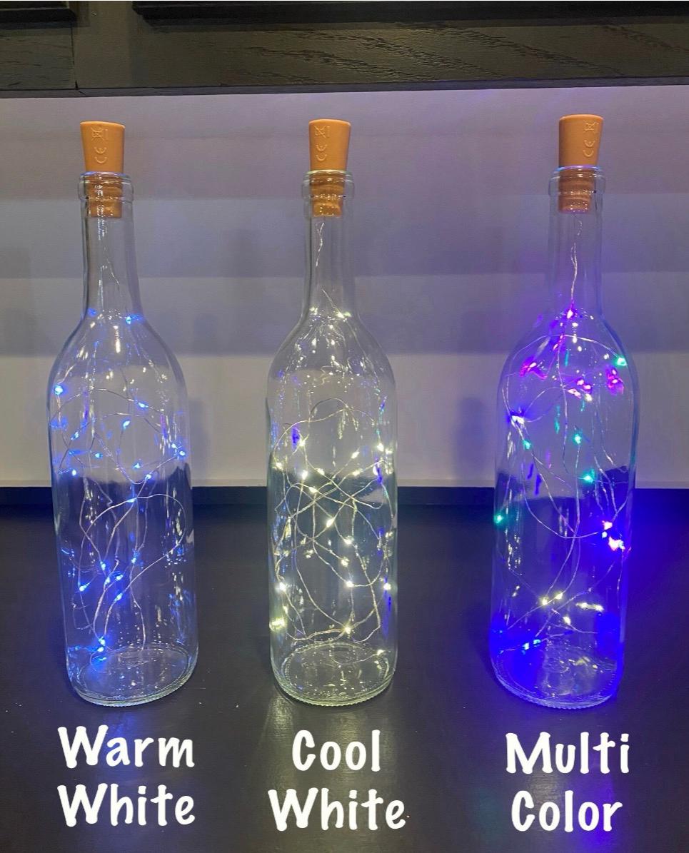 This light shines in loving memory of those watching from heaven. Lighted wine bottle, wedding memorial, In memory of, wedding tribute - Thumbnail 5