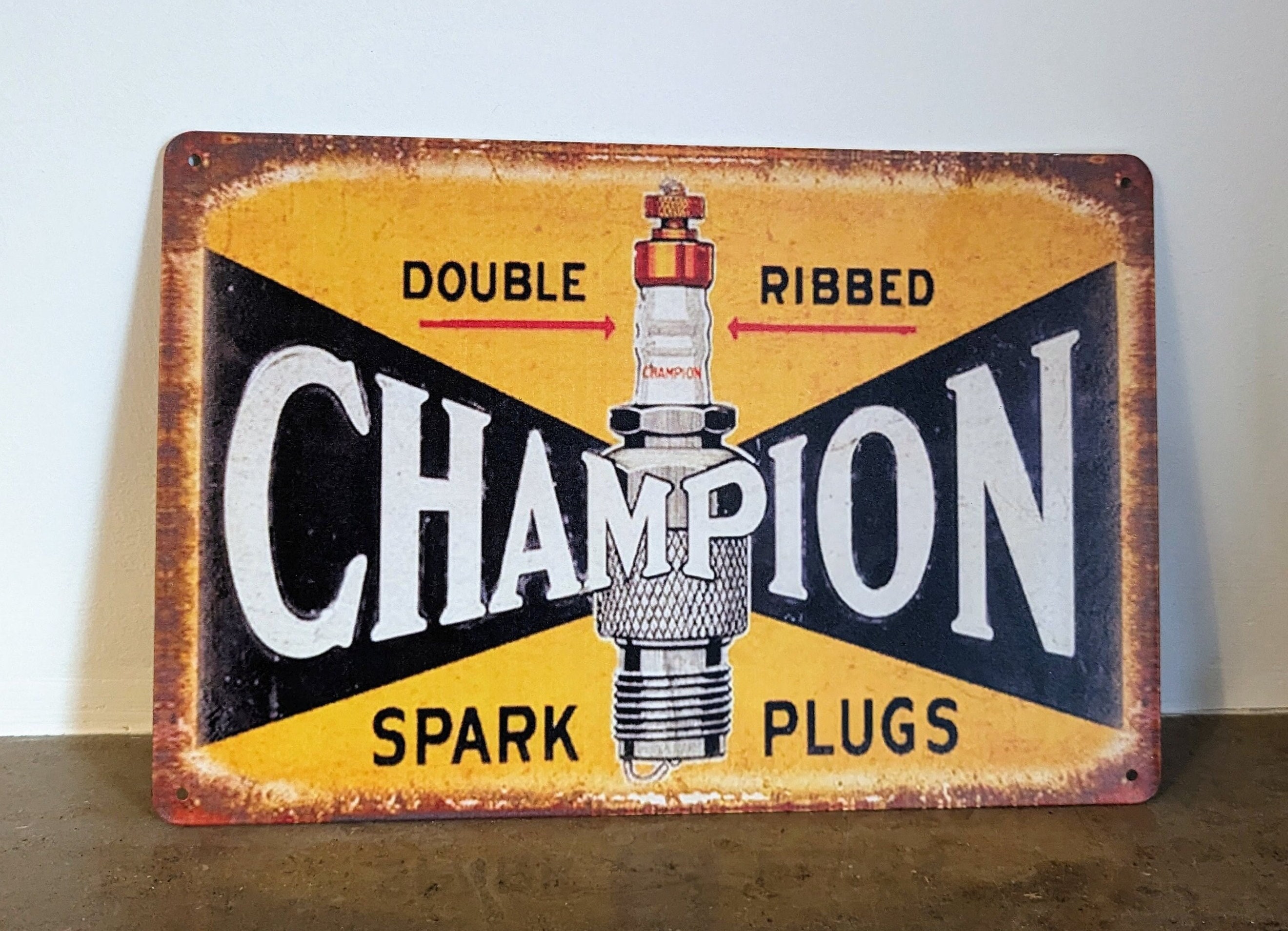 Champion spark plug sign - Etsy 日本