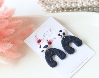 Terrazzo Clay Earrings | Handmade Polymer Clay Earrings | Modern Statement Earrings| Neutral Terrazzo Earrings | Minimalist Handmade Jewelry