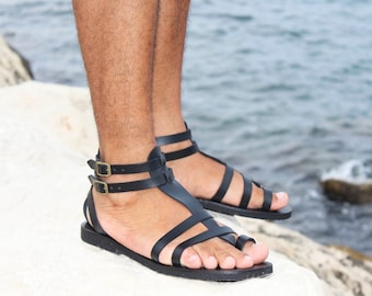 Ultimate gladiator men leather sandals Greek sandals costume sandals - Fascination M