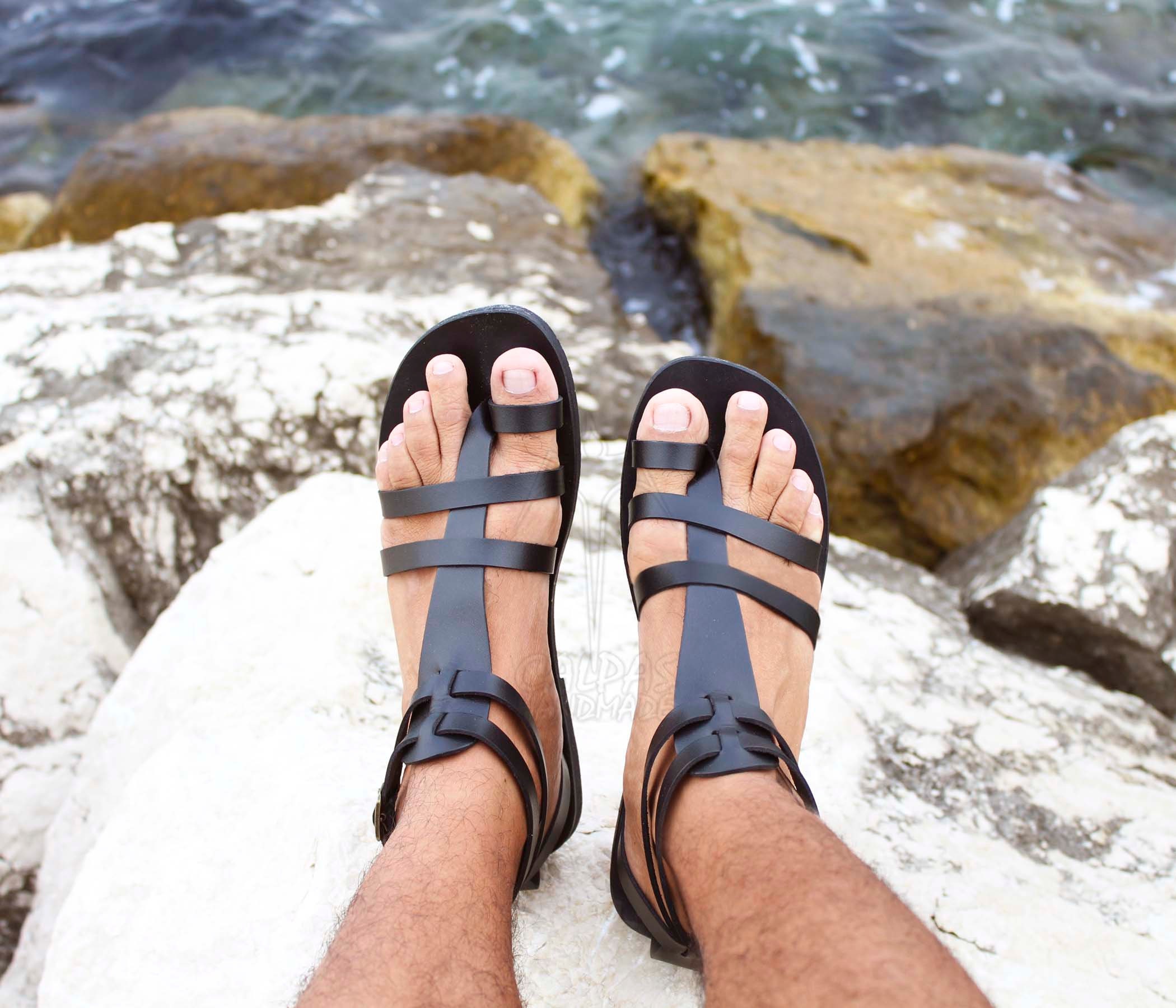 Ultimate Gladiator Men Leather Sandals Greek Sandals Costume Sandals Fascination M Etsy Canada