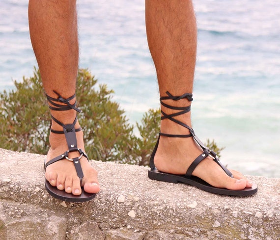 minimalistas de hombre descalzo sandalias de - Etsy México