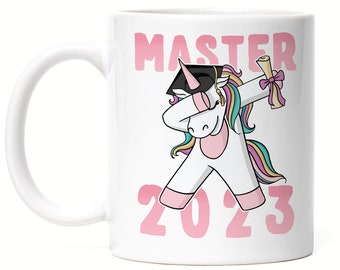 Master 2023 Cup Cheval Licorne Cadeau de graduation Dab Cool Idée cadeau humoristique