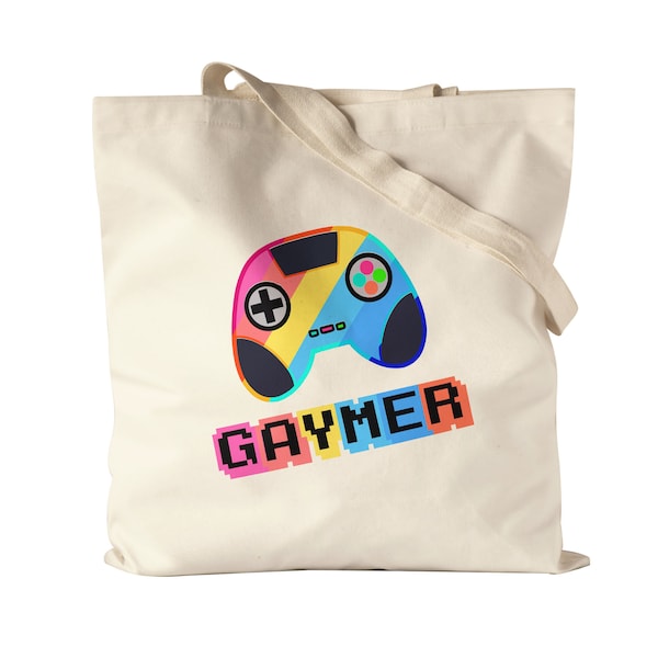 Gaymer Beutel LGBT Gay LGBTQ Pride Queer Homosexuell Gamer Gaming CSD Pride Week Jutebeutel