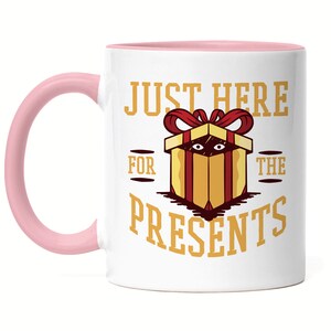 Speciaal hier voor de cadeautjes Beker roze kerstcadeau-idee grappige beker met kerstfeestmotief