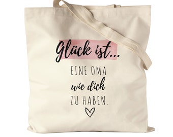 Happiness Is Having A Grandma Like You Jute Bag Fabric Bag Canvas Gift Say Thank You Grandma Grandparents