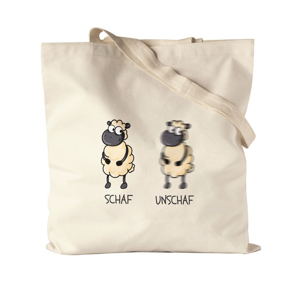 Mouton Sac de mouton Drôle Wortwirt Jeu de mots Photographe Cadeau Photographie Jute Sac Tissu Sac Toile