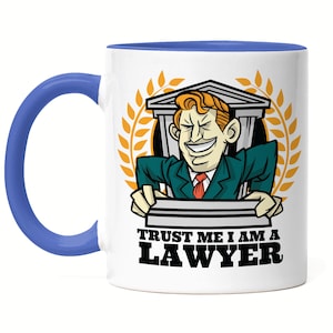 Lawyer Mug Blue Law Lawyer Attorney Court Law Paragraph Jus Jura Learning Study Negotiation