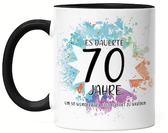 It Took 70 Years To Become So Wonderful Mug Black Birthday Gift 70 Years Old Humor