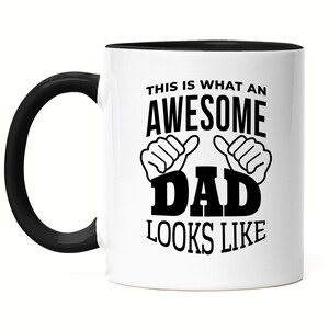 This is what a great dad looks like mug black best dad father's day gift idea awesome dad
