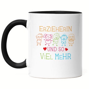 Educator And So Much More Mug Black Gift Educator Childminder Kindergarten Thank You Farewell Gift