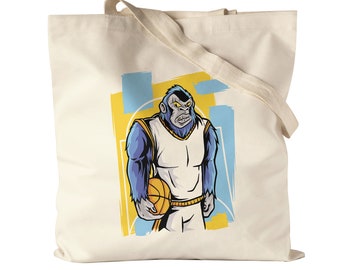 Basketball fabric bag jute bag canvas gorilla team player basket team sport winner ball sport jersey team team sport