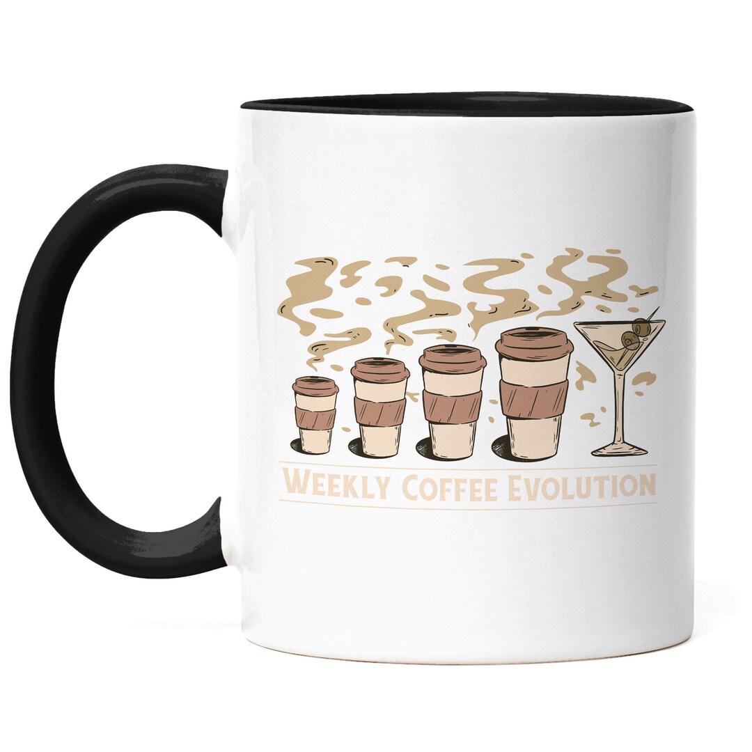 Weekly Coffee Evolution Cup Black Cappuccino Morning Breakfast ...