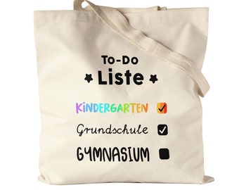 Liste des choses à faire Sacs en tissu Sacs en toile Liste de contrôle 5th Grade Comprehensive School Gymi Gift Idea