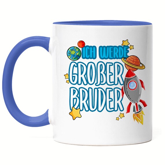 Pagma Druck Kaffeetasse 'Großer Bruder 2025' - Geschenkidee Zur Babynews, 330 Ml Keramik, Spülmaschinenfest