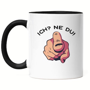 Me? No you! Mug Black Office Mug Colleague Boss Gift Idea for Colleague