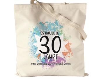 It Took 30 Years To Become So Wonderful Jute Bag Fabric Bag Canvas Birthday Gift 30 Years Old Humor
