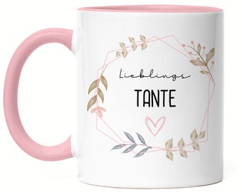 Favorite Aunt Mug Pink Aunt Gift Idea Birthday Niece Nephew