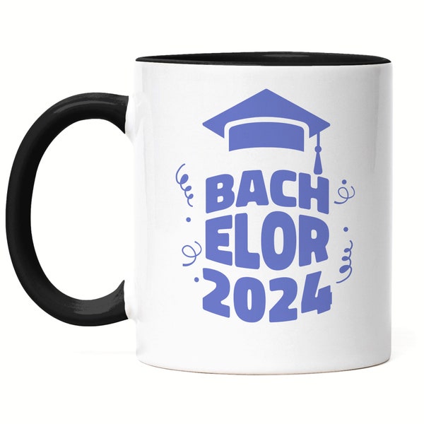 Bachelor 2024 Tasse Schwarz Abschluss Degree Universität Uni FH Fachhochschule Diplom