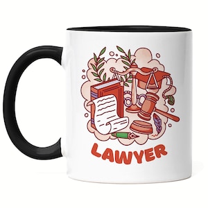 Lawyer Mug Black Law Lawyer Attorney Court Law Paragraph Jus Jura Learning Study Negotiation Justice