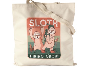 Sloth Hiking Group fabric bag jute bag canvas mountains mountain climbing summit mountain sport mountaineer athlete extreme sports mountain boots