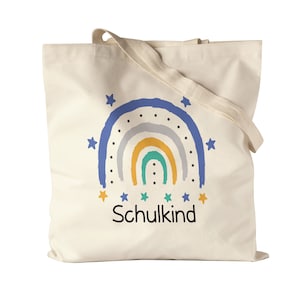 Schulkind Jutebeutel Stoffbeutel Canvas  Einschulungsgeschenk Grundschule 1. Klasse Schulstart Schüler Schülerin