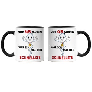 45 Years Ago I Was The Fastest Mug Black 45th Birthday Happy Birthday Let's Dance All the Best image 3